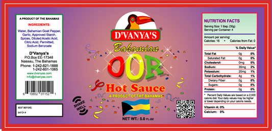D'vanya's - OOR Hot Sauce 5oz