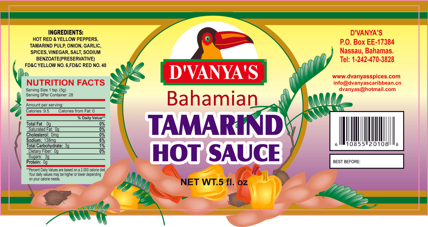 D'vanya's - Tamarind Hot Sauce 5oz